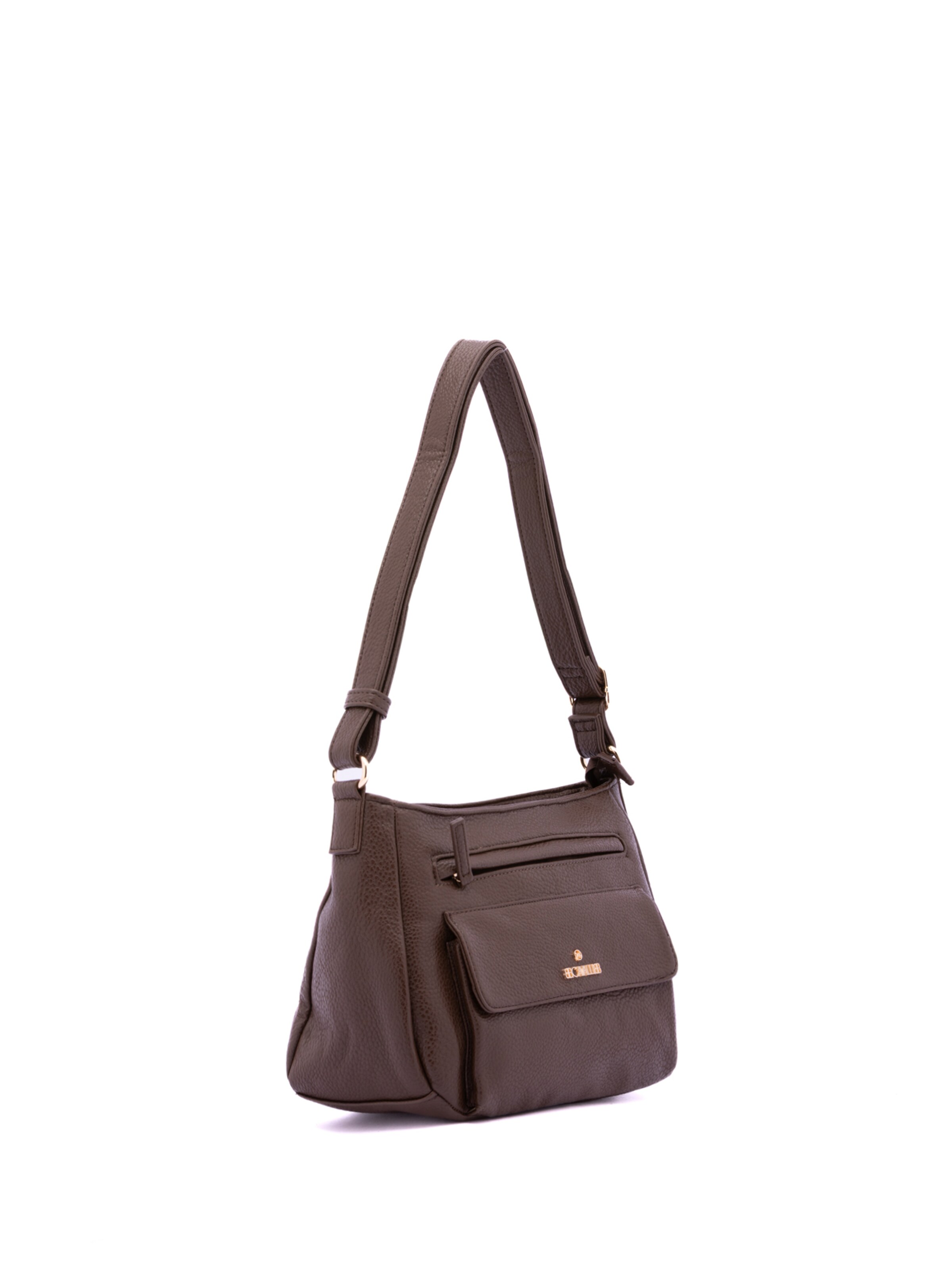 Borsa a spalla 'Borsa a Spalla Donna B Cavalli Ecopelle Zip' di B. Cavalli in marrone