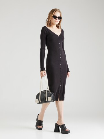 Calvin Klein Jeans Kootud kleit, värv must: eest vaates