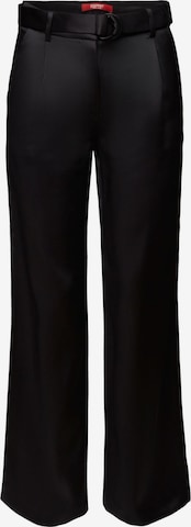 Wide Leg Pantalon à pince ESPRIT en noir : devant