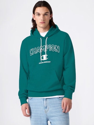 Champion Authentic Athletic Apparel Mikina - Zelená: predná strana