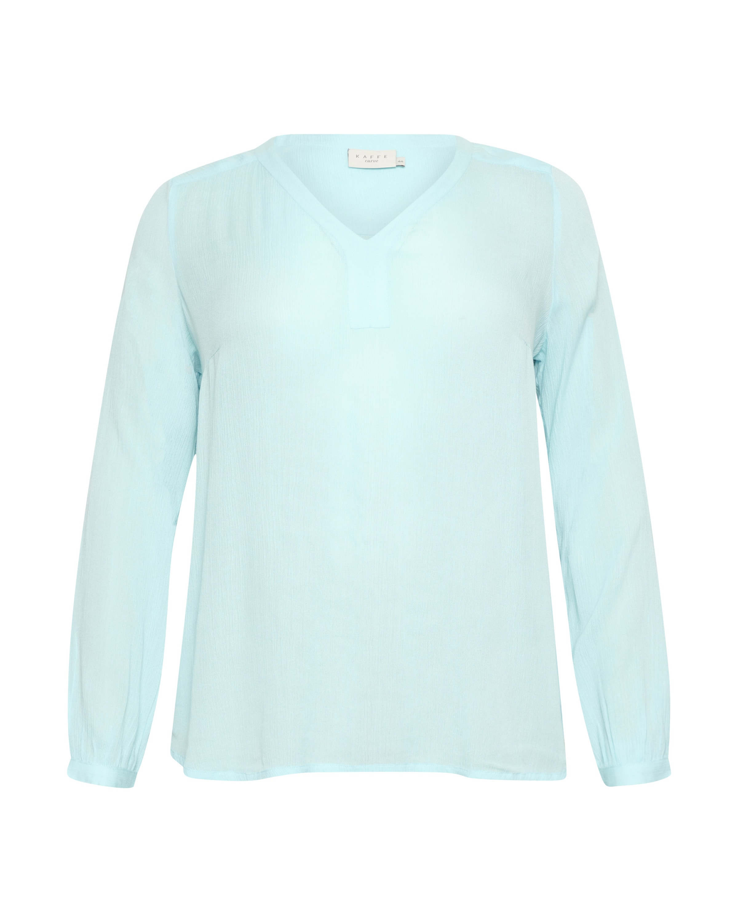KAFFE CURVE Blouse 'Cami' in Blue: front