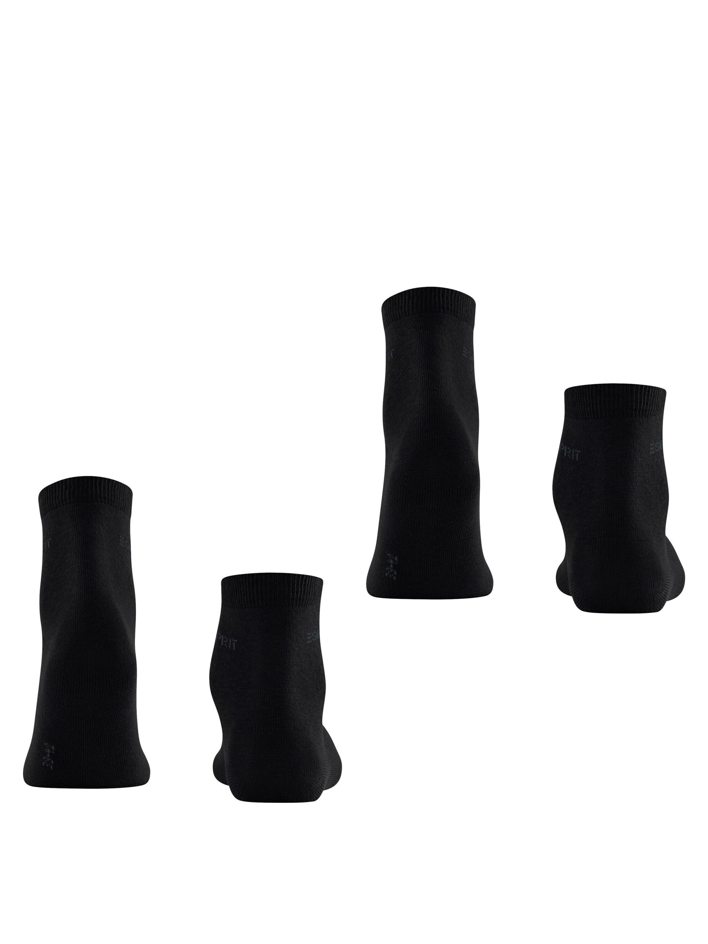 ESPRIT Socken 'Basic Uni 2-Pack'‌‌ in Schwarz