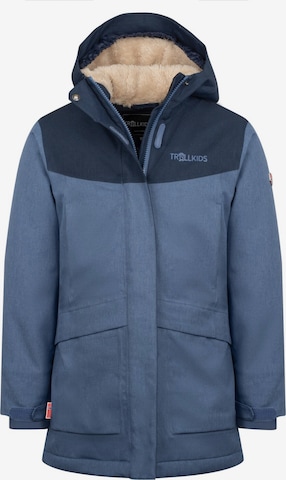TROLLKIDS Winter Jacket in Blue: front