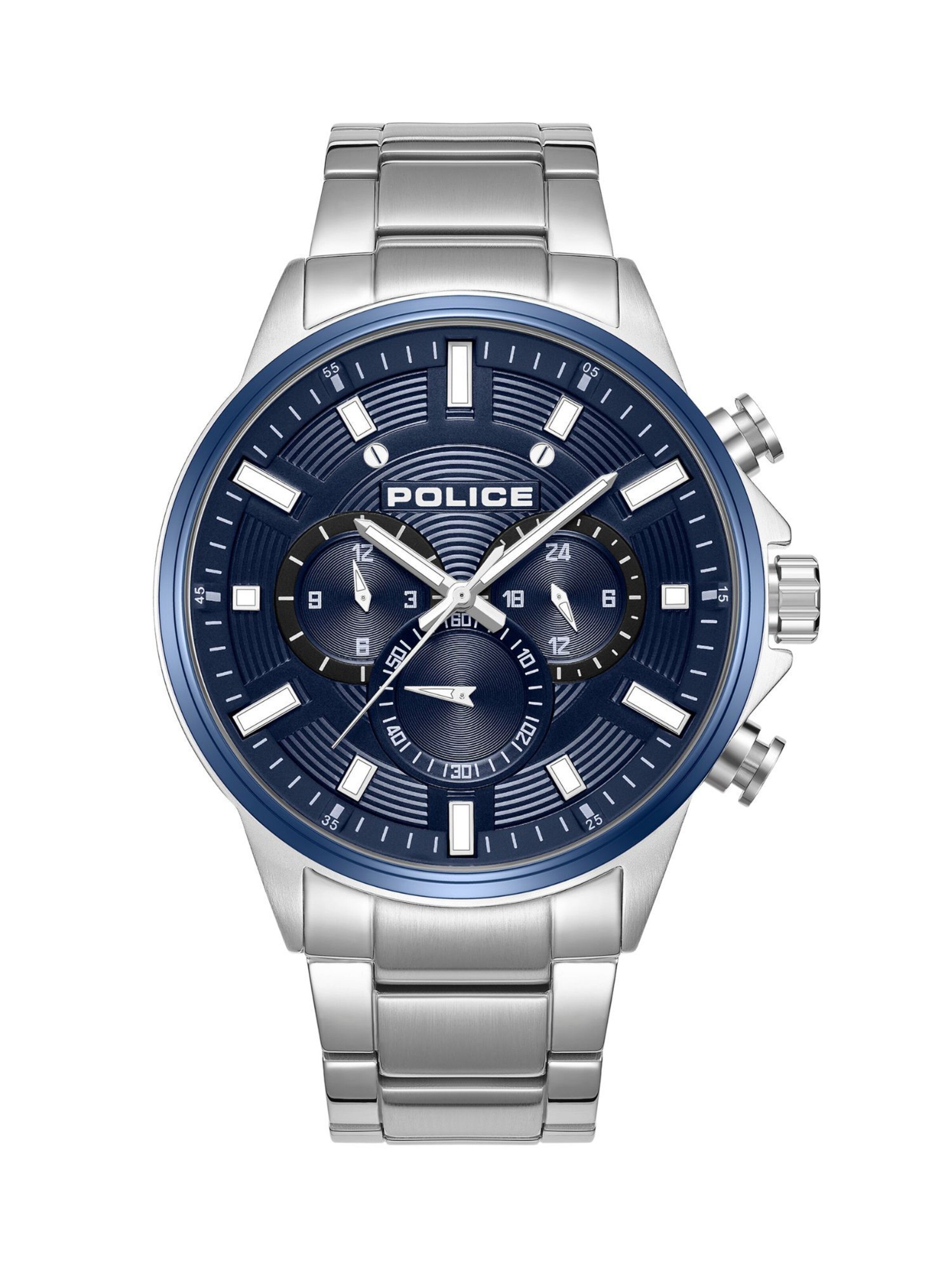 POLICE Analog watch ' Kismet ' in Silver: front