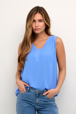 Kaffe Top 'Amber' in Blue: front