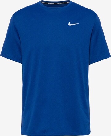 NIKE Performance Shirt 'MILER' in Blue: front