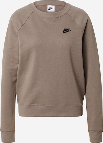 Nike Sportswear Sweatshirt in Grijs: voorkant