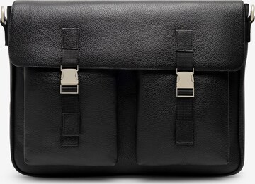 Borsa a tracolla ' Dalston Messenger ' di Bolongaro Trevor in nero: frontale