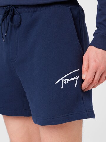 Tommy Jeans Loosefit Hose in Blau