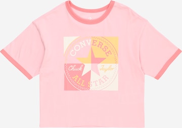 T-Shirt CONVERSE en rose : devant