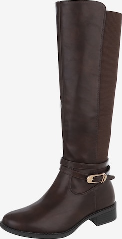 Ital-Design Boots in Brown: front