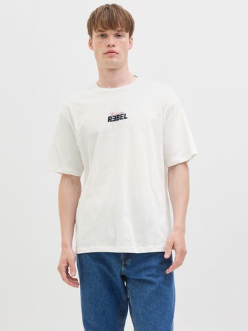 T-Shirt 'JREBJIM' JJ Rebel en blanc : devant
