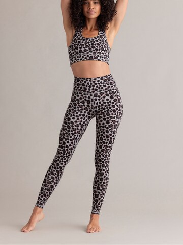 Hey Honey Skinny Leggings 'Leo' in Beige: front