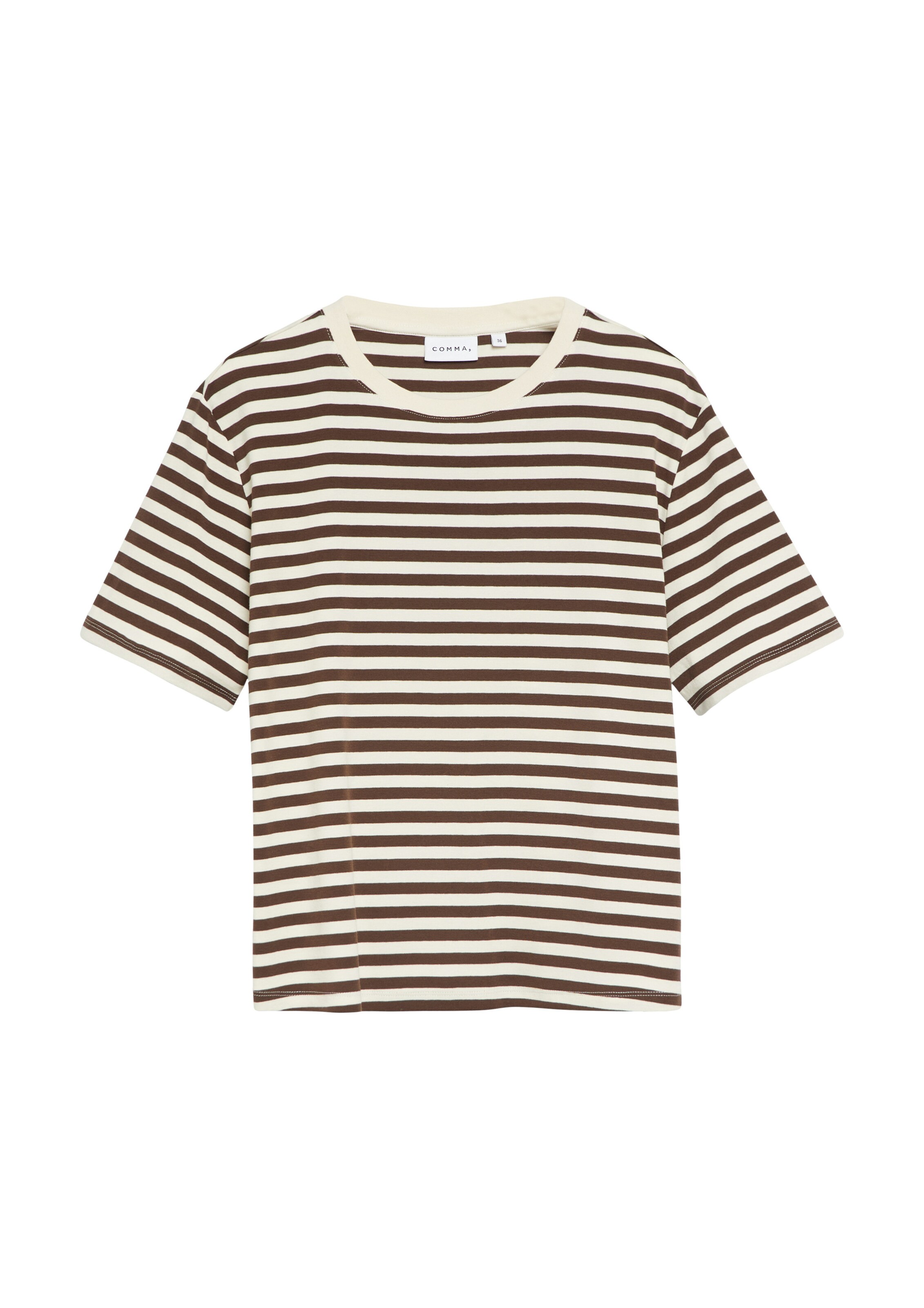 COMMA T-Shirt in Braun: Vorderseite