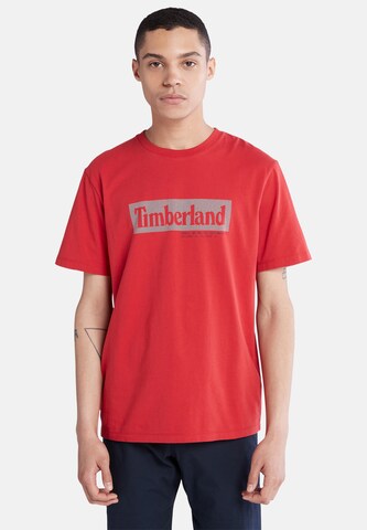 TIMBERLAND T-shirt i röd: framsida