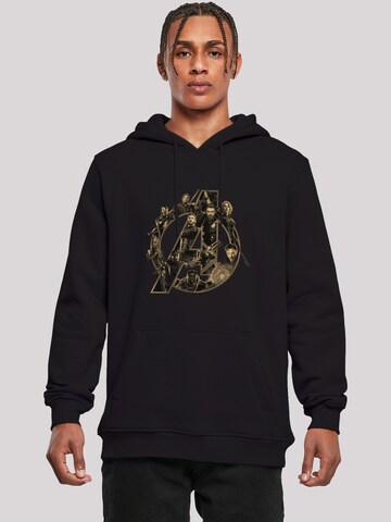 F4NT4STIC Sweatshirt 'Marvel Avengers Infinity War Marvel' in Zwart: voorkant