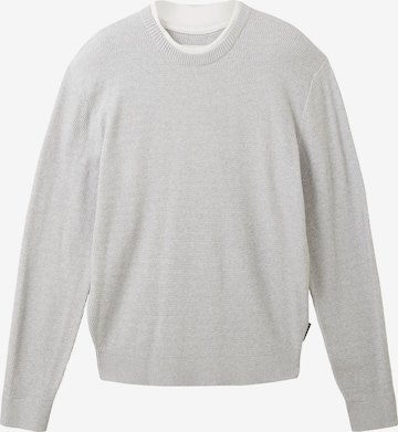 TOM TAILOR DENIM Pullover in Grau: predná strana