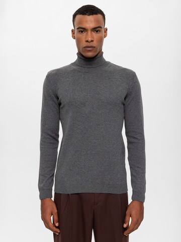 Antioch Sweater in Grey: front