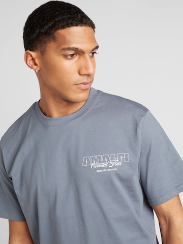 T-Shirt 'GABE' SELECTED HOMME en bleu
