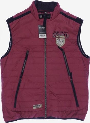 CAMP DAVID Weste XL in Pink: Vorderseite