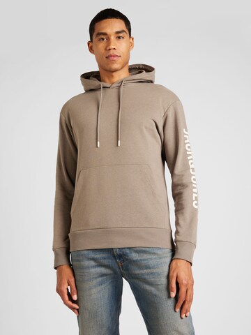 Felpa 'RUNNER' di JACK & JONES in marrone: frontale