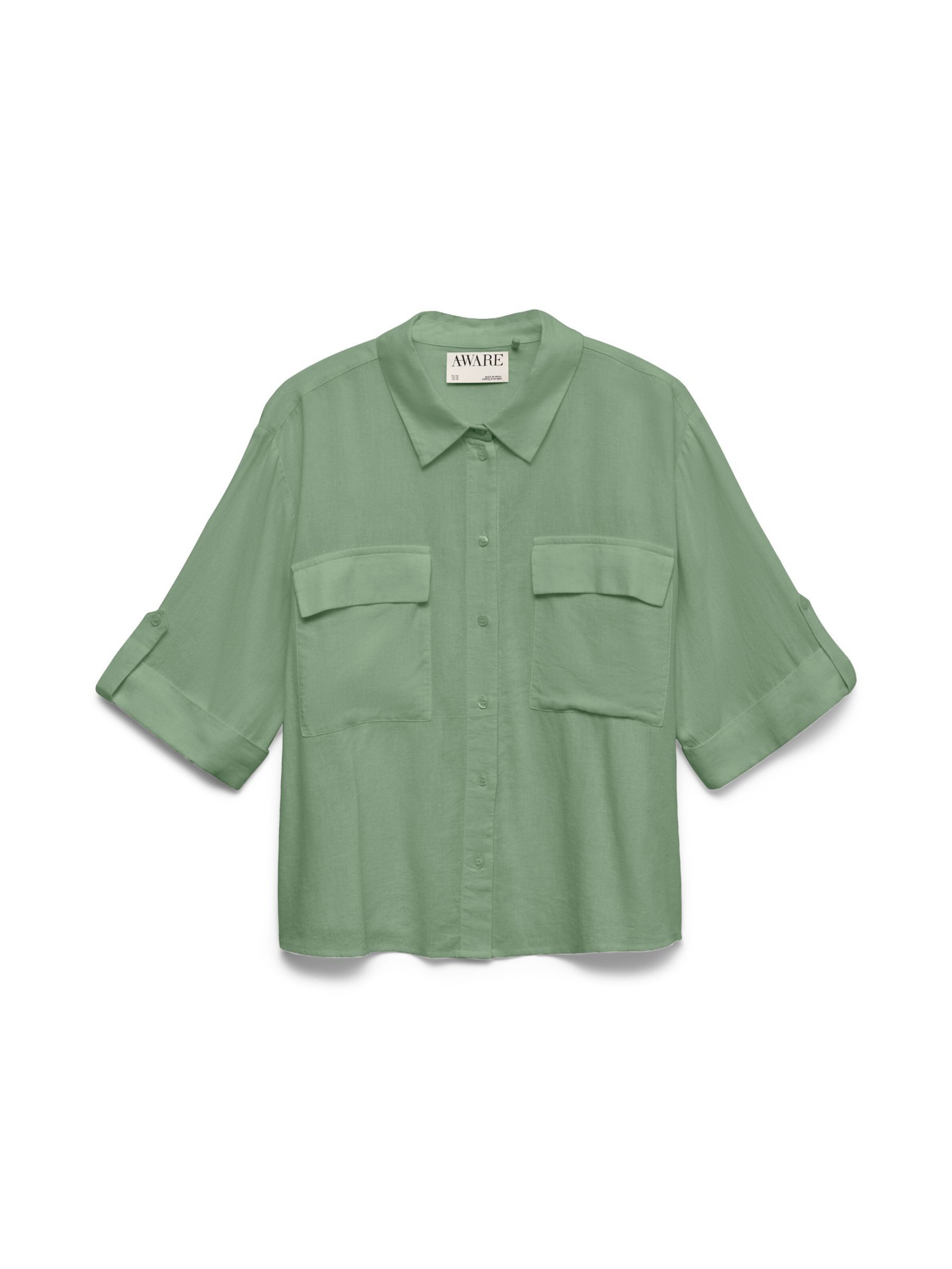 VERO MODA Bluse 'AWRyder' in Grün: Vorderseite