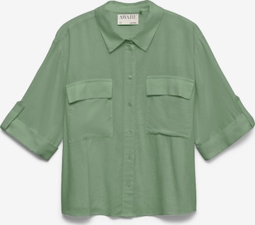 Chemisier 'AWRyder' VERO MODA en vert : devant