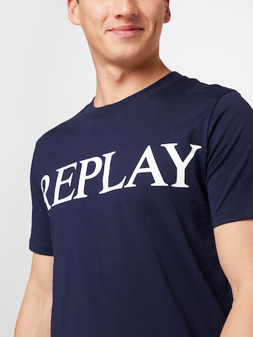 REPLAY Shirt in Dark Blue | ABOUT YOU