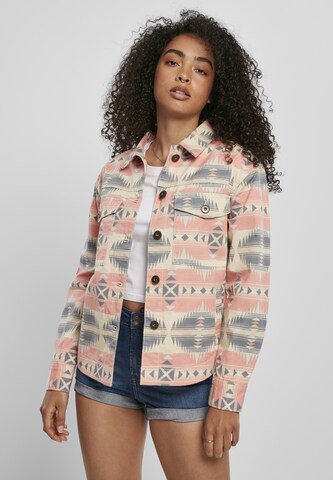 Veste mi-saison 'Inka' Urban Classics en rose : devant