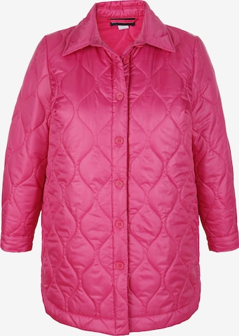 Ulla Popken Between-Season Jacket in Pink: front