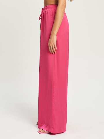 Tussah Wide leg Trousers 'VERA' in Pink