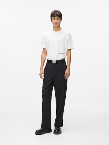 KARL LAGERFELD JEANS regular Lærredsbukser i sort: forside