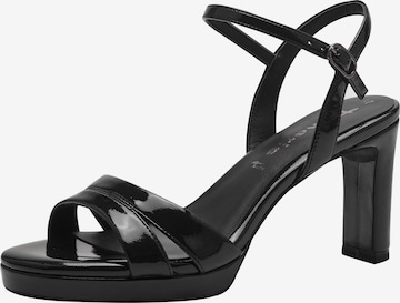 TAMARIS Sandals in Black: front