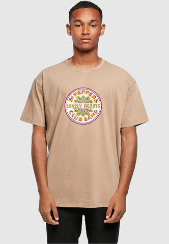 T-Shirt 'Beatles - St Peppers Lonely' Merchcode en beige : devant