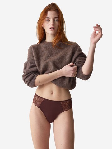 TRIUMPH Slip ' Red Label Pretty Modal ' in Brown: front