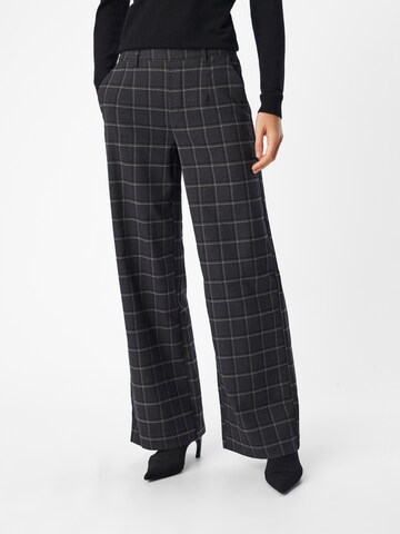 OBJECT Wide Leg Hose 'OBJLisa' in Grau: Vorderseite