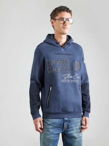 CAMP DAVID Sweatshirt in Blue: front