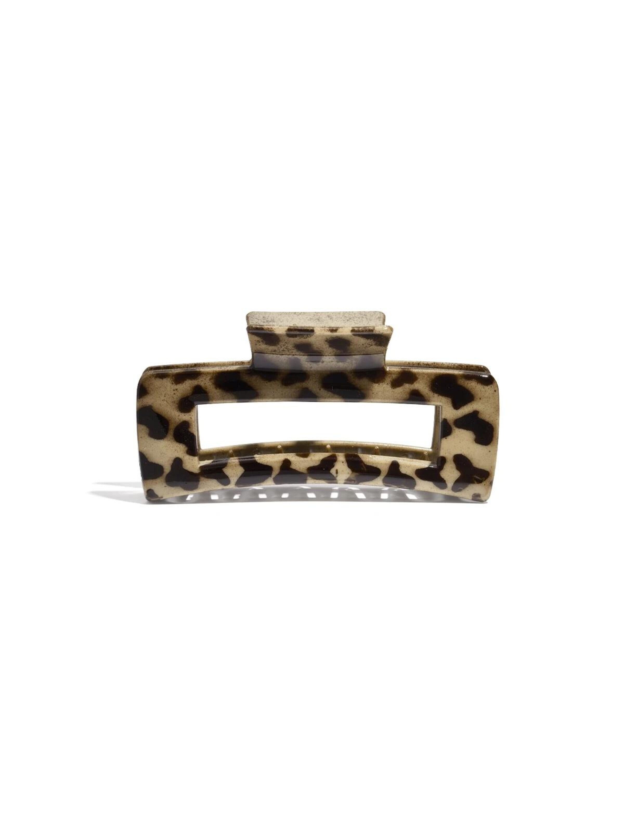 Good to Blue Hair Jewelry 'Große Haarspangen mit Leopardenmuster' in Green: front