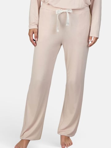 Pantalon de pyjama Myjama en beige : devant