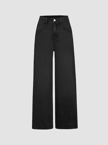 Hiccup Wide Leg Jeans in Schwarz: Vorderseite