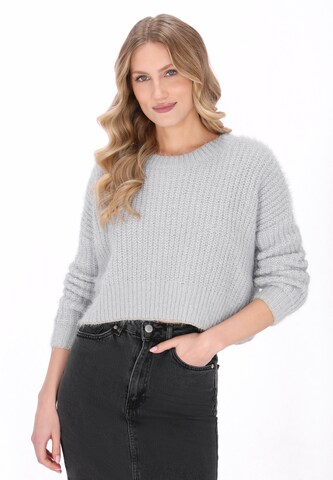 Pull-over DreiMaster Vintage en gris : devant
