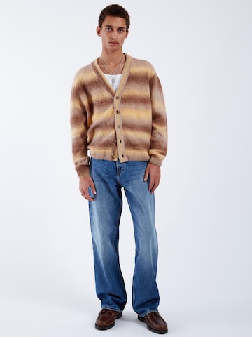 Dr. Denim Gebreid vest 'Tom' in Geel