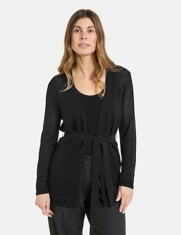 GERRY WEBER Knit Cardigan in Black: front