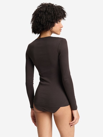 T-shirt ' Cotton Seamless ' Hanro en marron