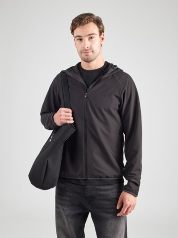 Veste mi-saison 'Commuter' BOSS en noir : devant