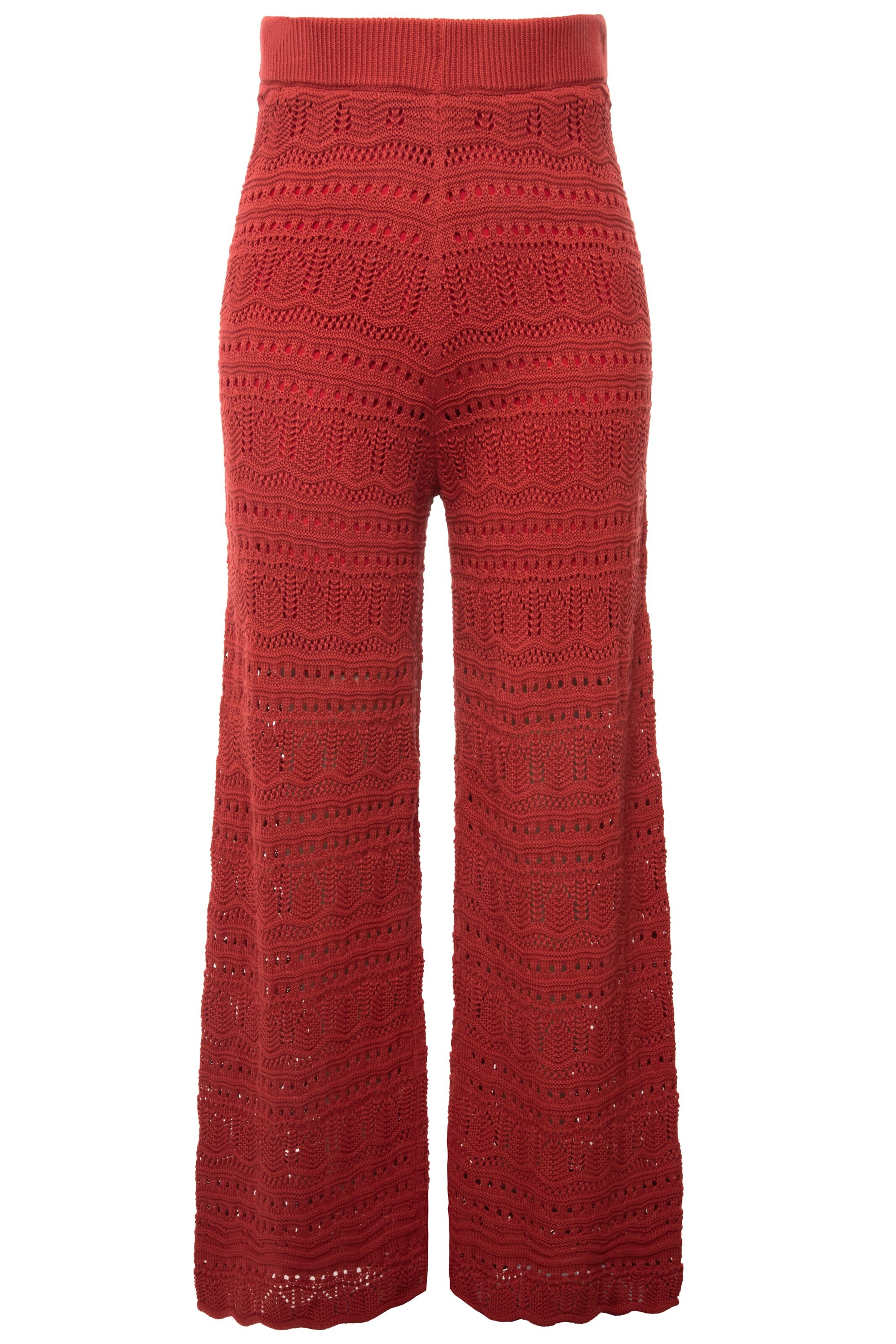 Studio Untold Wide leg Pants in Red: front