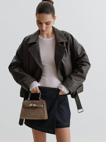 Estro Handbag '1396' in Beige: front