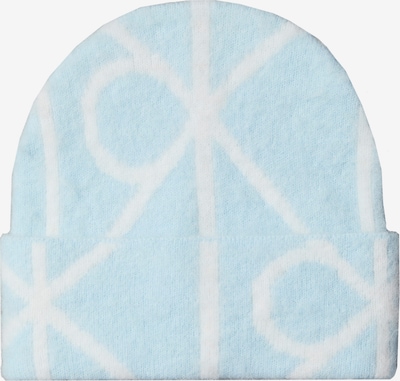 Megzta kepurė iš Calvin Klein, spalva – mėlyna / balta, Prekių apžvalga
