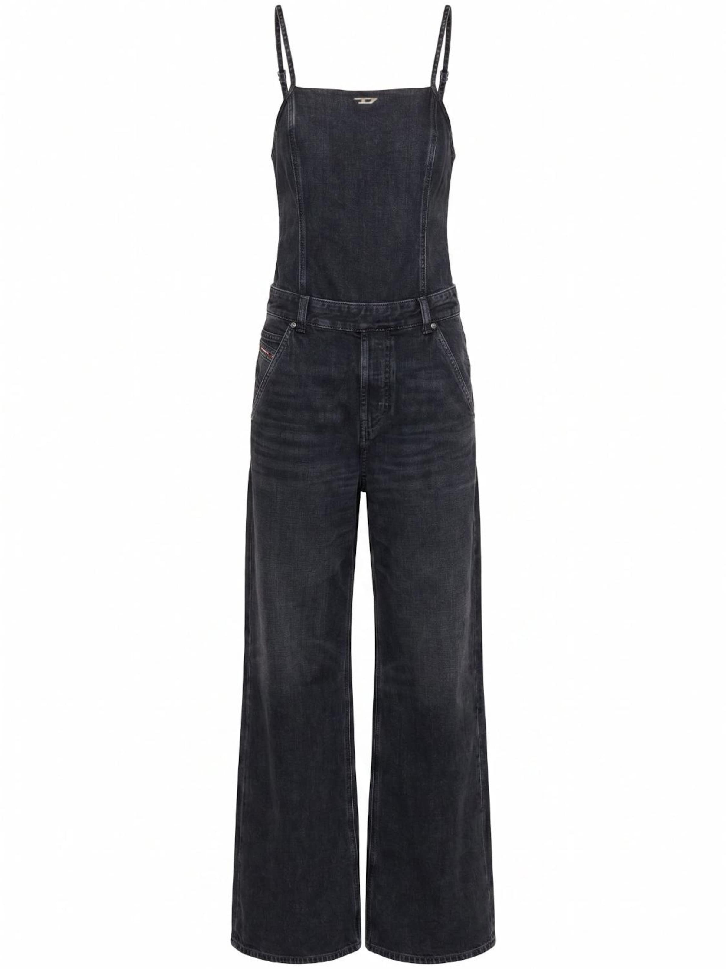 DIESEL - Jumpsuit 'DE-VORS' en gris: frente