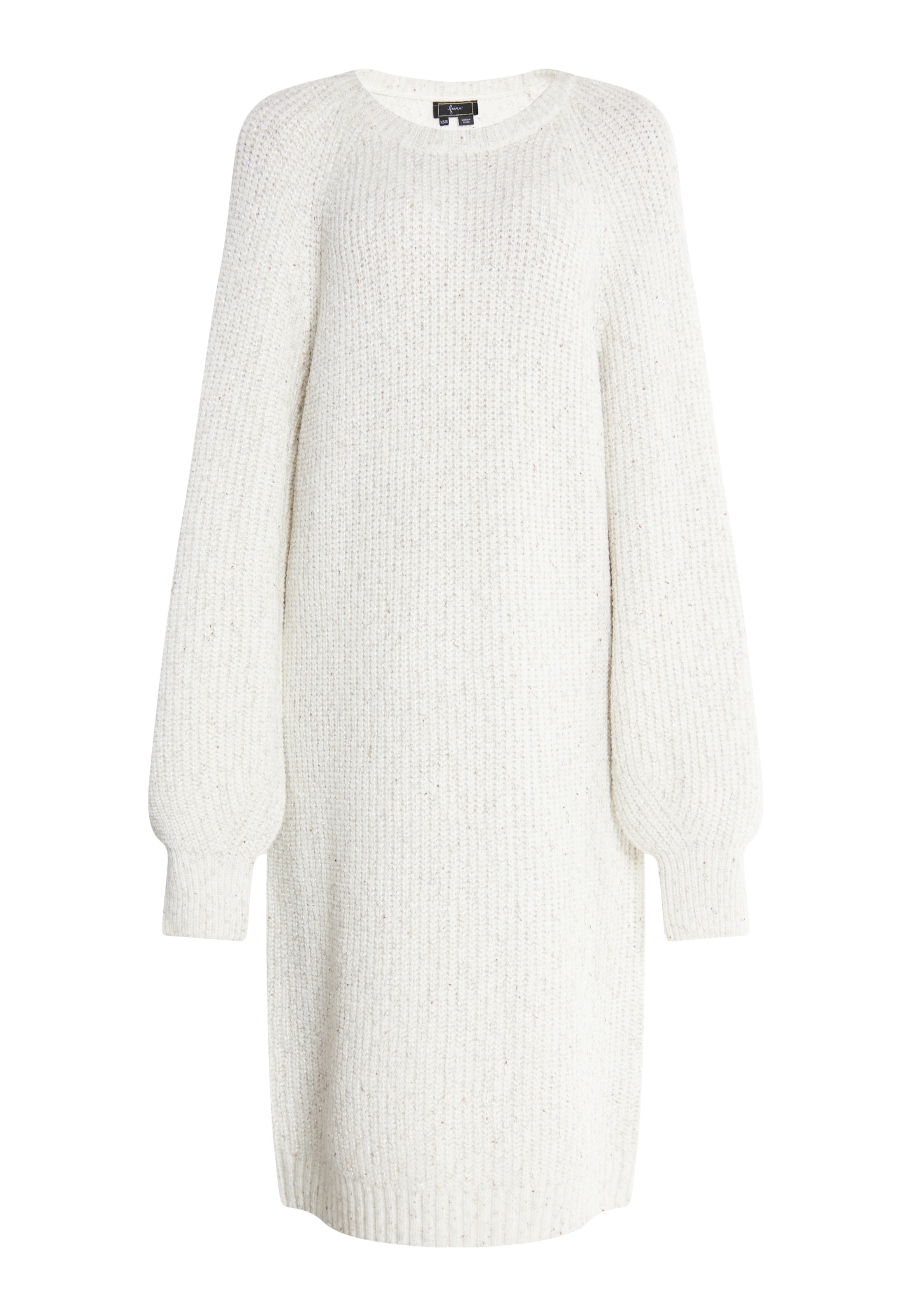 balts faina Adīta kleita: no priekšpuses